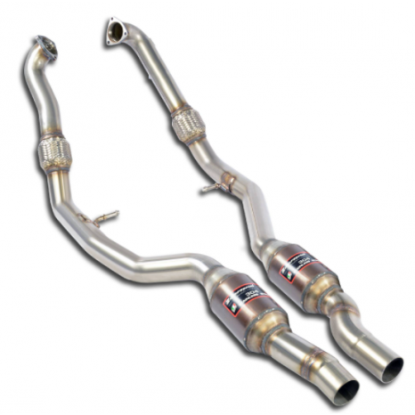 SUPERSPRINT - Catalyseurs métalliques avant Droite - Gauche pour Audi S5 B9 avec valve
