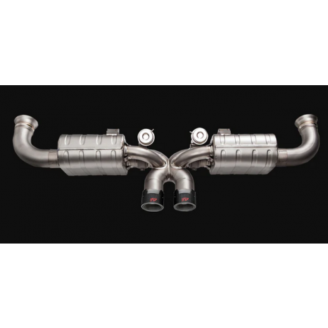 Système d'échappement en Titane IPE avec système de valves télécommandées - Porsche 911 GT3 / RS (997/997.2) sorties chromés