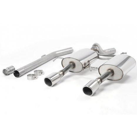 MILLTEK - Renault Clio 2.0 16V - Ligne après catalyseur origine - Sans silencieux Intermediaire - Sorties Dual Jet 90