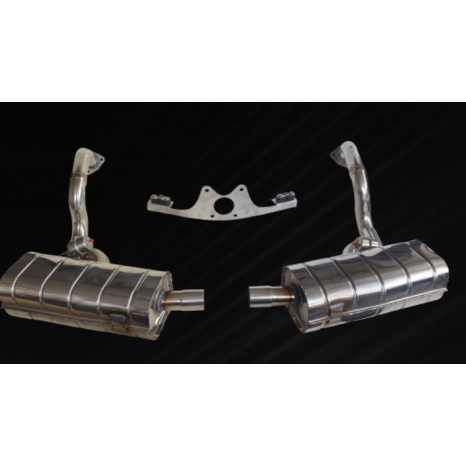 Silencieux sport à valves (commande par interrupteur) (Paire de sangles incluse) SCART - Porsche 987-2