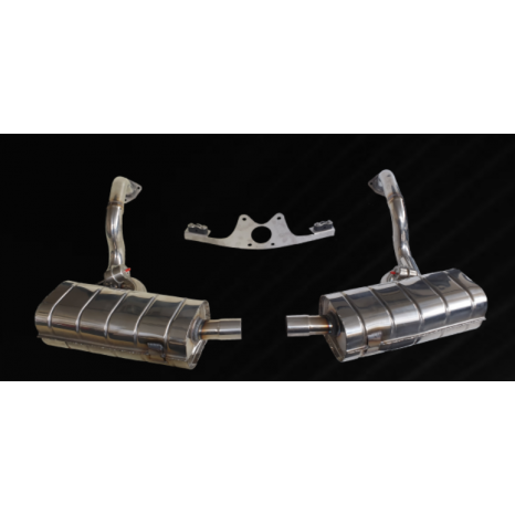 Silencieux sport à valves (commande par télécommande) (Paire de sangles incluse) SCART - Porsche 987