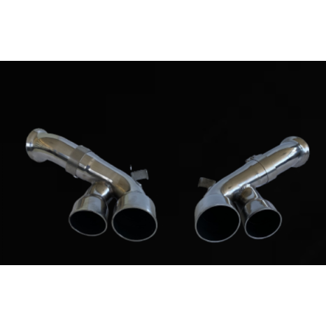 Paire de sorties double chromée  SCART - Porsche 996