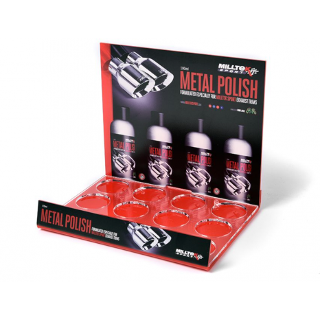 MILLTEK - Présentoir pour Metal Polish (Sans bouteilles)