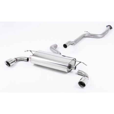 MILLTEK - Ford Focus Mk2 ST 225 - Ligne après catalyseur origine - Sans silencieux Intermediaire - Sorties 100mm Jet