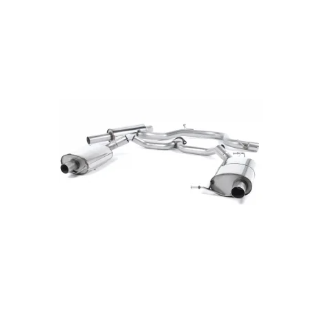 MILLTEK - Ligne après catalyseur origine - Avec silencieux primaire - Sans silencieux intermédiaire - Sortie Origine - Skoda - Octavia vRS 2.0 TSI 220 / 245Cv Coupé / Break (Manuelle et DSG-auto)