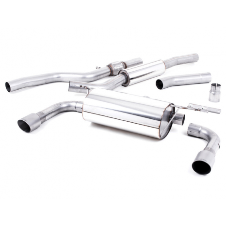 MILLTEK - BMW 4 Series (F32) Coupé 428i (Manuelle / Sans crochet de remorquage) - Ligne après catalyseur origine - Avec silencieux intermédiaire - Nécessite Valance 435i M Sport - Sorties Dual GT90 Titane