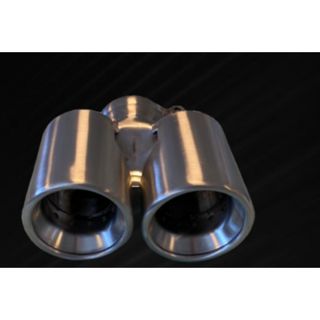 DUAL TAIL PIPE (2 X 88) BRUSHED SCART - Porsche 987
