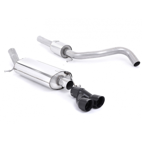 MILLTEK - Audi A1 1.4 TFSI - 122ch - Ligne après catalyseur origine - Avec silencieux Intermediaire - Sorties Twin GT80 Cerakote Black