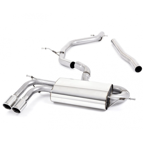 MILLTEK - Audi A3 2.0 TDI 170CV 2WD Sportback DPF - Ligne après catalyseur origine - Sans silencieux Intermediaire