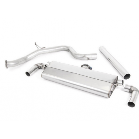 MILLTEK - Ligne après catalyseur origine - Sans silencieux primaire - Sans silencieux intermédiaire - Sorties Quad GT80  - Seat - Leon Cupra 300 2.0 TSI