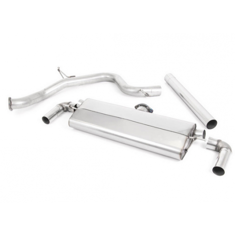 MILLTEK - Ligne après catalyseur origine - Sans silencieux primaire - Sans silencieux intermédiaire - Sorties Ovales - Seat - Leon Cupra 300 2.0 TSI