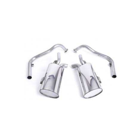 MILLTEK - Ligne après catalyseur origine - Sans silencieux intermédiaire - Sorties Twin 90 Spéciales Cerakote Black  - Porsche - Boxster S 3.4 987 Gen2