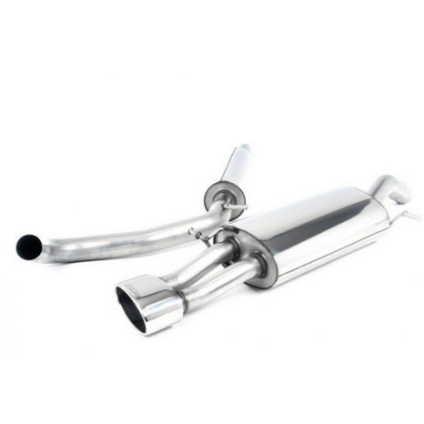 MILLTEK - Seat Ibiza 1.8 20V Turbo - 180ch  - Ligne après catalyseur origine - Avec silencieux Intermediaire - Sorties Twin Jet 76