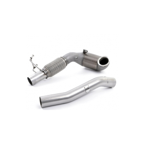 MILLTEK - Descente de Turbo avec Cata Sport Hi-Flow HJS 200 CPSI  - Montage obligatoire avec ligne Milltek - Volkswagen - Golf MK7.5 GTi (Non Performance Pack)