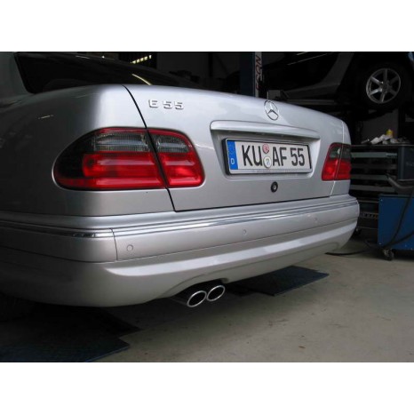 EISENMANN - Silencieux arrière 2x 90x70 mm ovale ronde - Mercedes E W210 E50/E55 AMG