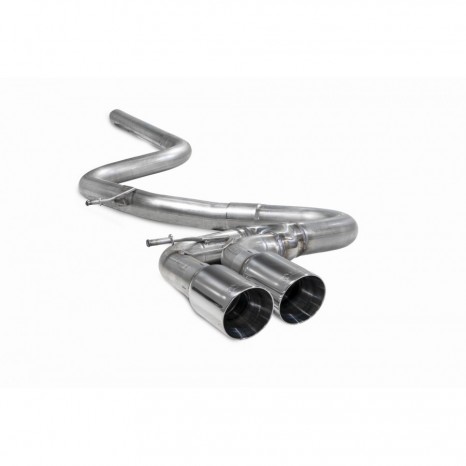 Ligne après catalyseur SCORPION - Volkswagen olf MK7 GTD 2013 - 2017 - Sorties double polished 90mm Daytona