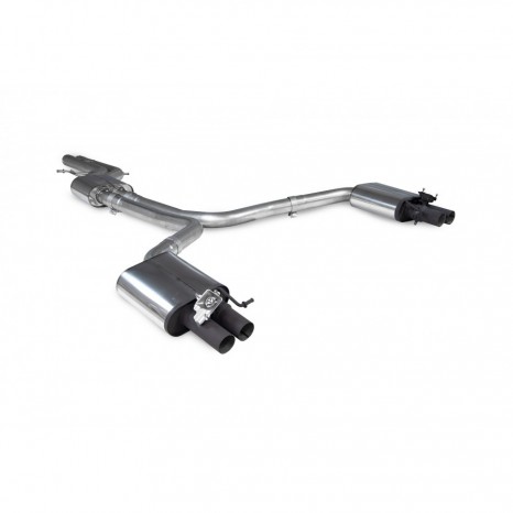 Demie-ligne avec silencieux intermédiaire SCORPION - Audi RS6 Avant C7 2014 -> 2018 - Sorties Origine 