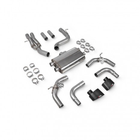 Ligne après catalyseur sans silencieux intermédiaire SCORPION - AUDI RS3 8V 15-17 PFL Sportback (avec valves)