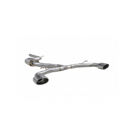 Ligne après catalyseur Avec  intermédiaire SCORPION - Volkswagen Golf  MK8 GTI Clubsport 2020 - 2023 - Sorties polished Evo