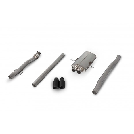 Ligne après catalyseur sans silencieux intermédiaire  SCORPION - Mini Cooper S R56 / R57 / R58 / R59 2007 -> 2014 - Sorties Daytona 90mm black ceramic