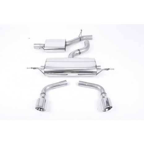 MILLTEK - AUDI TT Mk2 3.2 Quattro - Ligne après catalyseur origine sans silencieux intermediaire - Sorties Dual GT