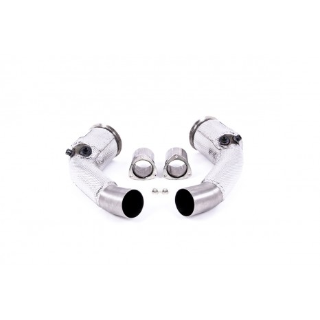  Large Bore Downpipes and Hi-Flow Sports Cats MILLTEK -  C8 4.0 V8 bi-turbo (Non OPF/GPF Models - USA/ROW Models) 2020 -> 2022