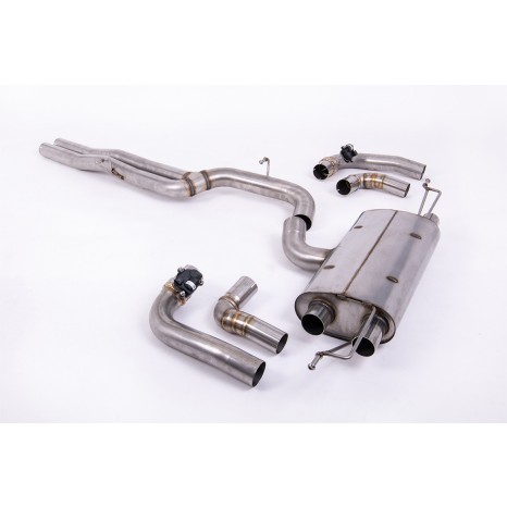 MILLTEK -  Ligne après FAP - Avec silencieux intermédiaire - Sorties Origine - RS3 Saloon/Sedan 400PS (8Y MQB EVO) - (Avec FAP) - 2021 -> 