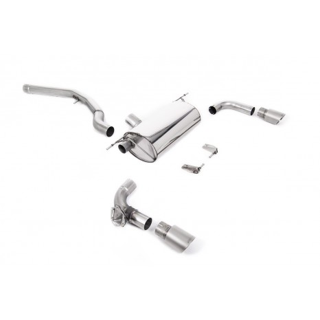 Ligne après FAP Race sans silencieux intermèdiaire - Avec valve sorties Dual GT90 Titane MILLTEK - BMW 2 Series (F22 LCI) M240i - Coupé 2019 -> 2020