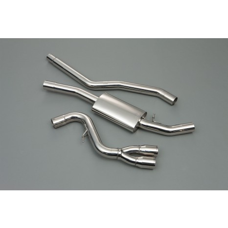 MILLTEK - Ligne après catalyseur origine - Necessite supports Ar 123D - Sorties Twin 76 mm  - BMW - 1 Series (E87) 118/120D M Sport - 5 Portes Hatchback