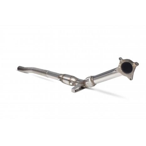 Downpipe with high flow sports catalyst SCORPION - Volkswagen Golf Mk6 R 2.0 Tsi   2009 -> 2013   