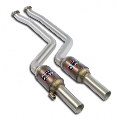 SUPERSPRINT - catalyseurs métalliques Droite + Gauche 200 CPSI  - BMW E46/5 325ti Compact (Pour conversion moteur N54 Bi-Turbo)