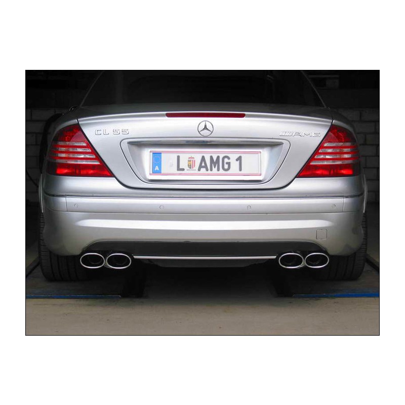EISENMANN - Silencieux arrière 4x 120x77 mm ovale ronde - Mercedes CL C215 CL 55 AMG