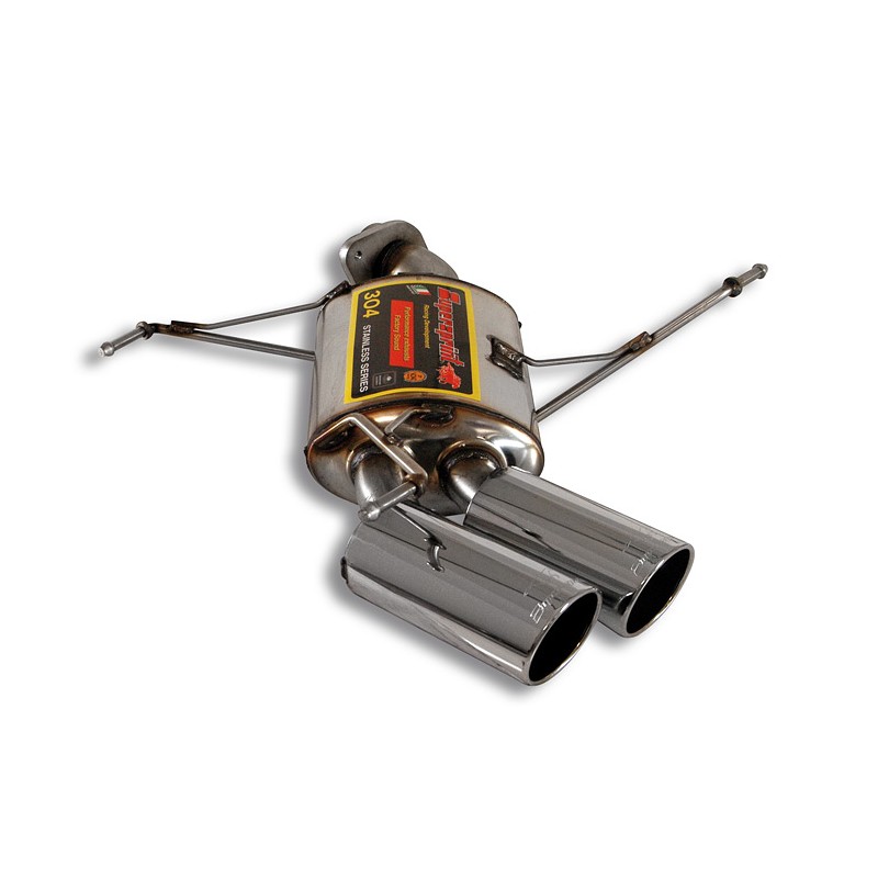 SUPERSPRINT - Silencieux arrière Racing Doubles sorties rondes 80mm - BMW E90/E91 320i