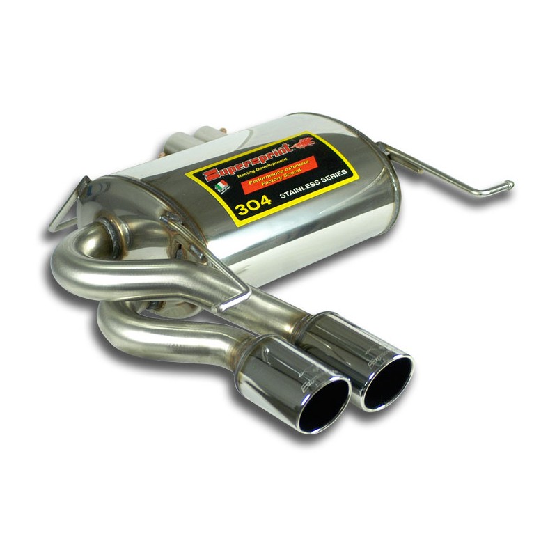 SUPERSPRINT - Silencieux arrière doubles sorties rondes 80mm - BMW E90/E91 323i/325i