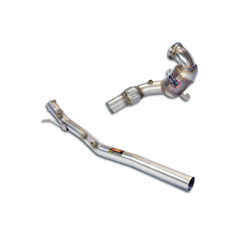 SUPERSPRINT - Turbo Descente tube + Metallic WRC 100 CPSI catalyseur pour AUDI SQ2 QUATTRO