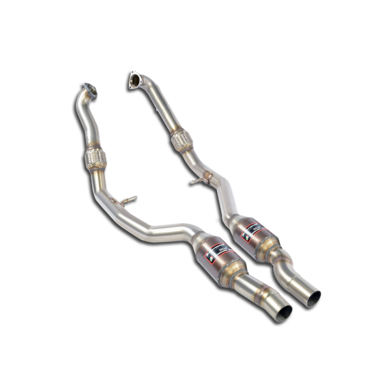 SUPERSPRINT - Catalyseurs métalliques avant Droite - Gauche pour Audi S5 B9 avec valve