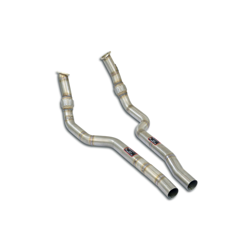 SUPERSPRINT -  Kit tube avant Droite - Gauche (remplace origine Silencieux avant) pour AUDI RS7 Quattro Sportback 4.0 TFSI avec valves