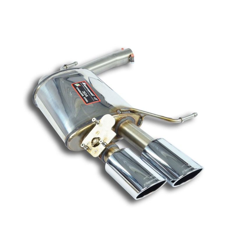 SUPERSPRINT - Silencieux arrière Sport Gauche 100x75 avec valves - SKODA SUPERB (Berline + Wagon)4x4 2.0 TSI (280 Hp) 2015 ->