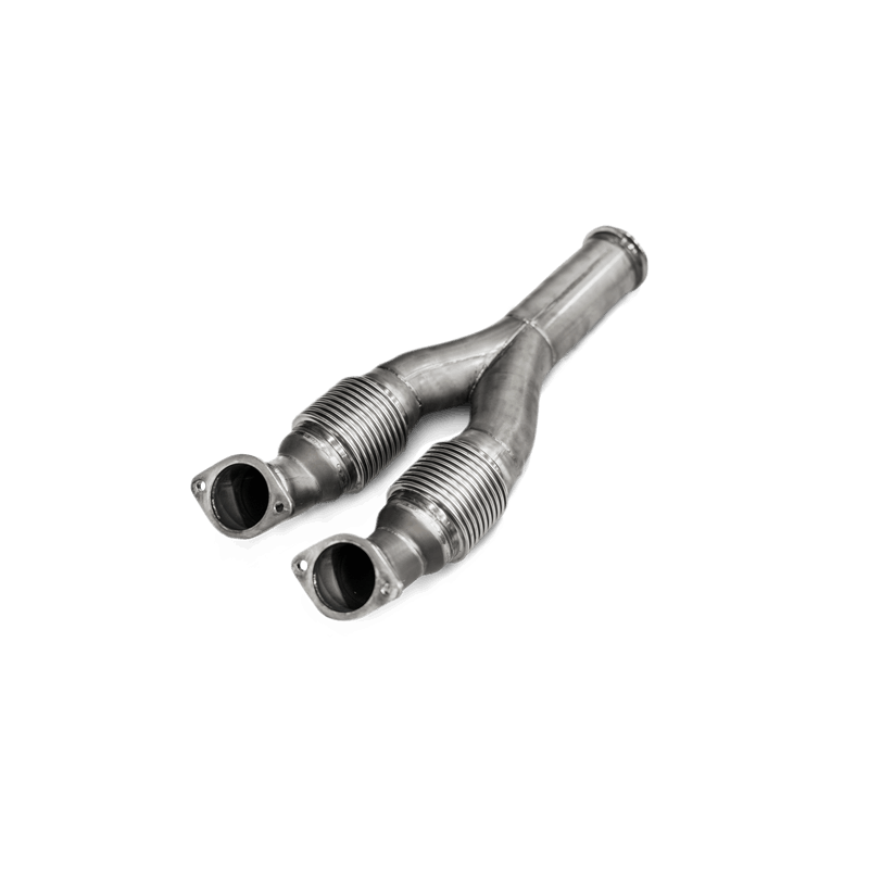 Link pipe en inox pour turbocompresseurs de rechange AKRAPOVIC - Nissan GT-R 2008 -> 2018