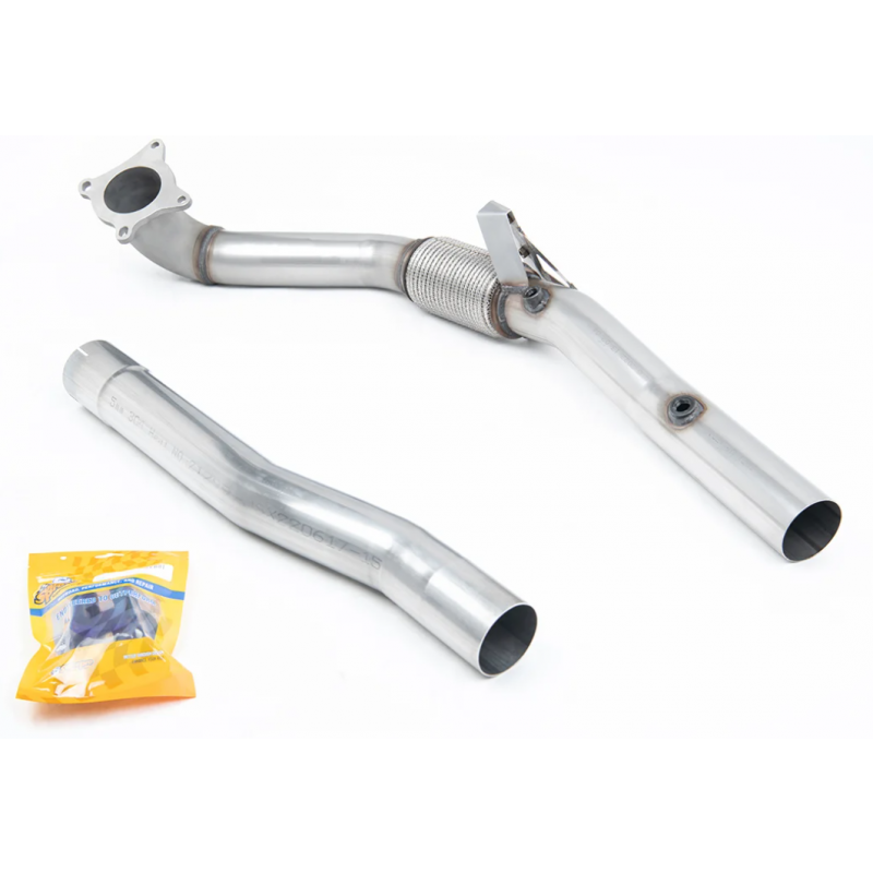 MILLTEK - Descente de Turbo avec remplacement catalyseur - Montage obligatoire avec ligne Milltek Race 76 mm  - Volkswagen - Golf Mk6 GTi 2.0 TSI 210CV