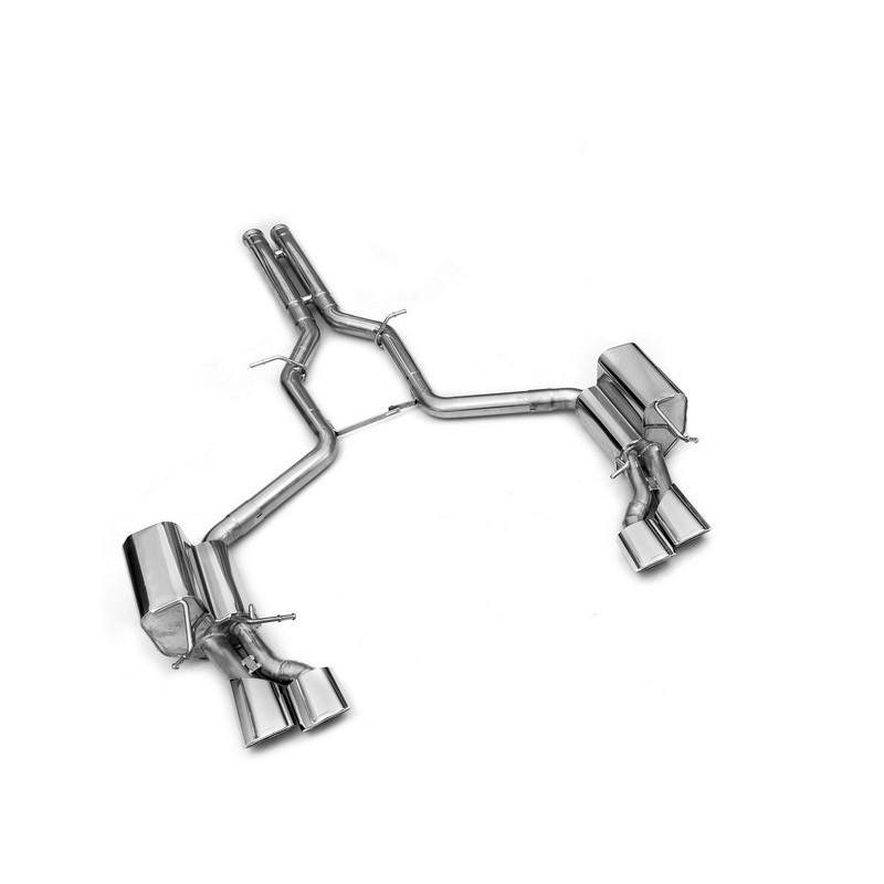 EISENMANN - Silencieux arrière 4x 120x77 mm ovale ronde - Mercedes C W204 C 63 AMG