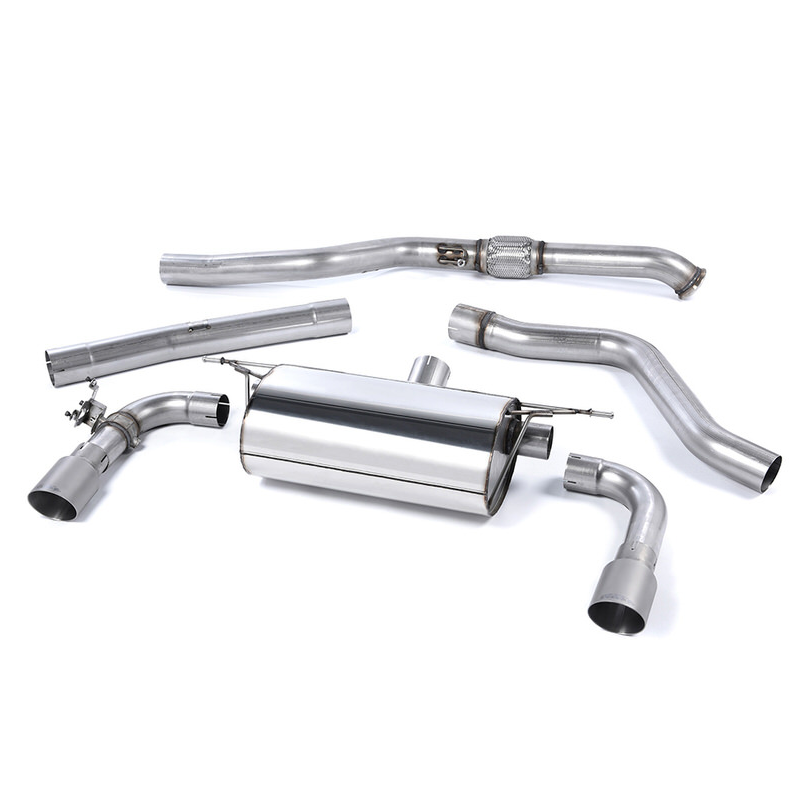 MILLTEK - BMW 2 Series (F22) Coupé M235i - Ligne après catalyseur origine Race - Avec valve - Sorties Dual GT90 Titane