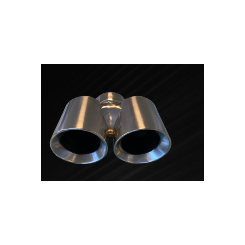DUAL TAIL PIPE (2 X 88) BRUSHED SCART - Porsche 987
