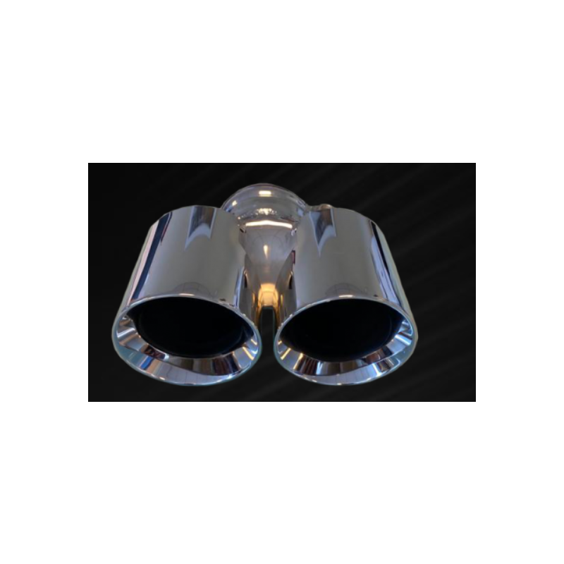 DUAL TAIL PIPE (2 X 88) CHROMED SCART - Porsche 987