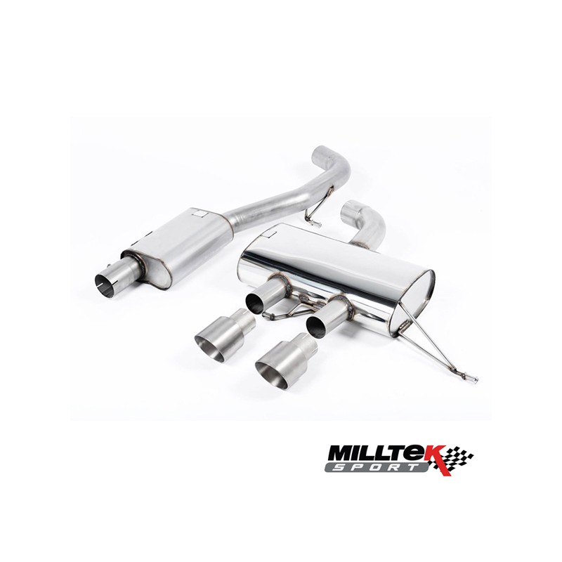 MILLTEK - Skoda Octavia 2.0 Tsi - Ligne après catalyseur origine - Avec silencieux Intermediaire