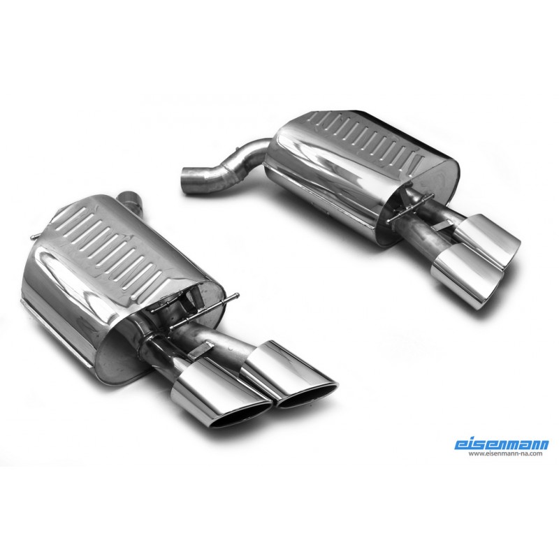 EISENMANN - Silencieux arrière 4x 120x77 mm ovale ronde - BMW E63/E64 M6  version sport