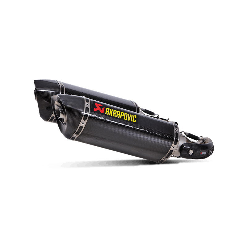 Silencieux Slip On Akrapovic en carbone pour Ducati Monster 696 (2008 -> 2014)