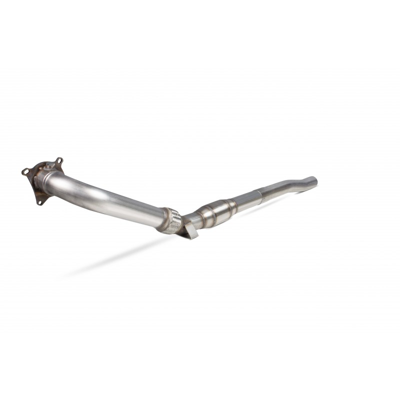 Downpipe with high flow sports catalyst SCORPION - Audi TT Mk2 2.0 TFSi  2006 -> 2014   
