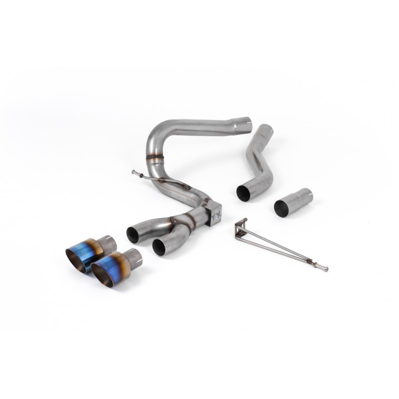 MILLTEK - Ford  Mk3 ST 2.0-litre TDCi 5 Portes Estate / Sedan / Limosine (Diesel) - Ligne après filtre à particules - Sorties Dual GT100 Titane Burnt