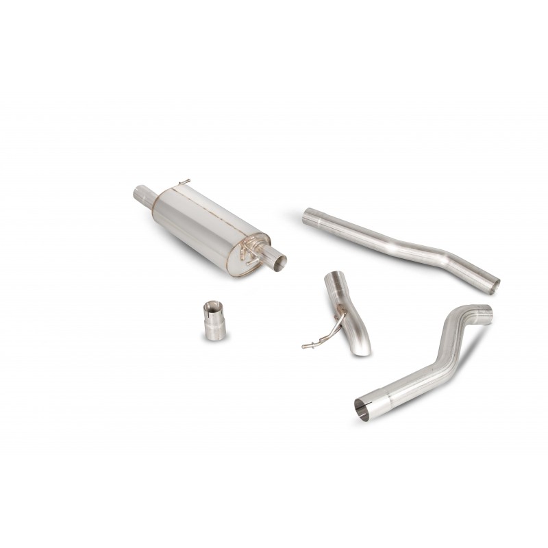 Ligne après catalyseur / DPF avec silencieux intermédiaire SCORPION - Volkswagen Transporter  T5 2.5TDi (03-09) / T5 2.0 (10-15) / T5 & T6 2.0 BiTDi (15-ON) SWB/LWD 2WD - Sorties Discrete 70mm